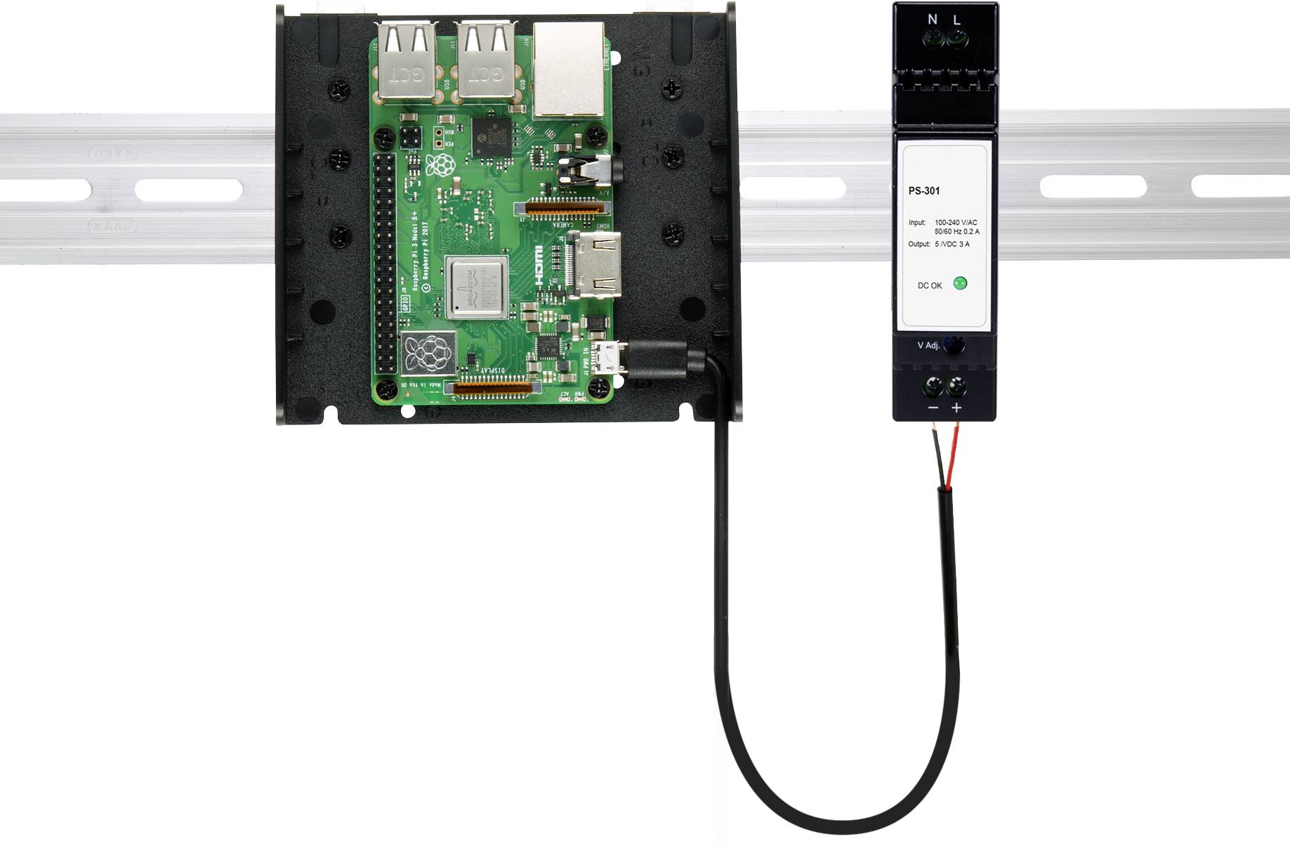 TRU COMPONENTS Câble d'alimentation Raspberry Pi®, BBC micro:bit [1x USB 2.0 mâle Micro-B - 1x extrémité(s) ouverte(s)] 1.00