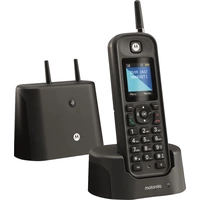 Motorola O201 DECT Téléphone sans fil fonction mains libres, extérieur, imperméable, anti-chocs noir Motorola O201 DECT Téléphone sans fil fonction mains libres, extérieur, imperméable, anti-chocs noir