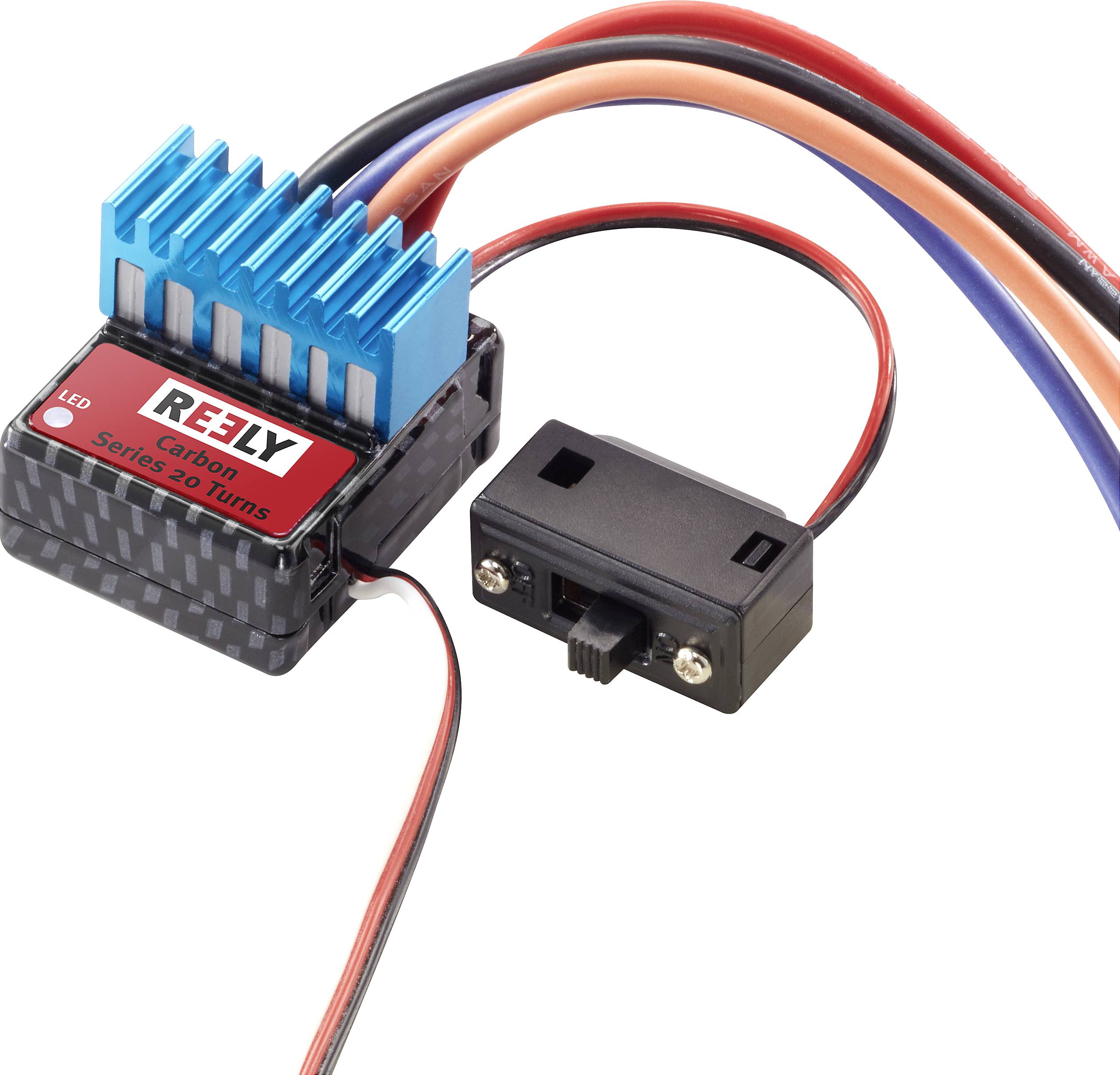 Reely Régulateur de vitesse brushed de voiture Charge admissible (max.): 60 A Limite moteur (nombre de tours): 20