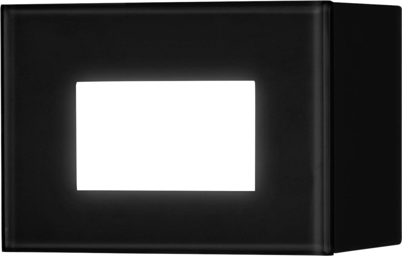 Un boîtier lumineux noir rectangulaire avec une section rectangulaire centrale lumineuse sur l'avant.