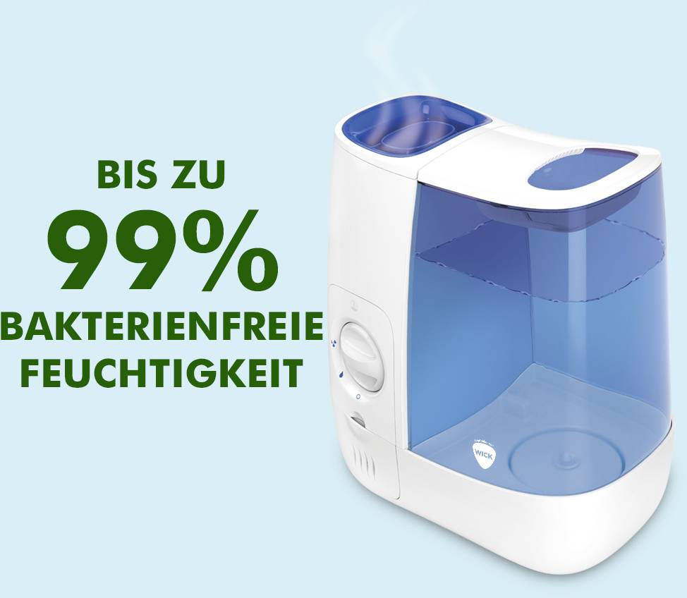 Wick WH845E2 Humidificateur à air chaud 37 m² bleu, blanc 1 pc(s)