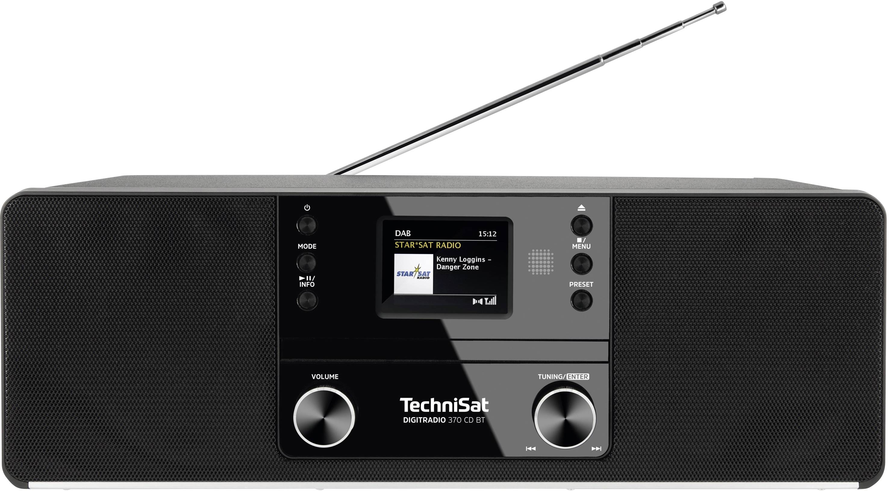 TechniSat DIGITRADIO 370 CD BT Radio-lecteur CD DAB+, FM CD noir
