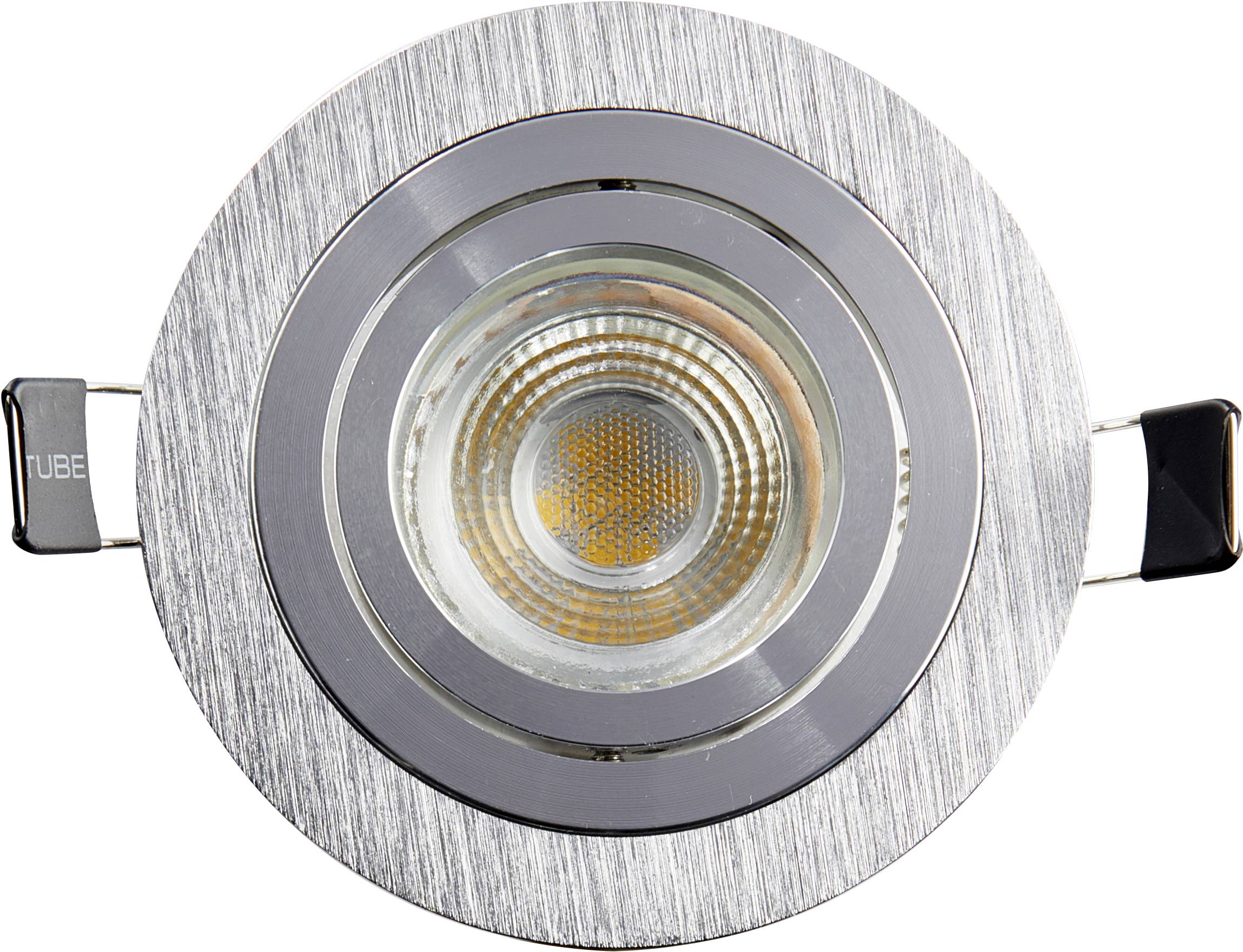 Heitronic 500591 DL7801 Spot encastrable LED LED intégrée 8 W aluminium