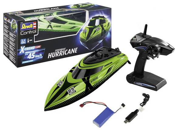 Revell Control X-Treme Hurricane Bateau RC à moteur prêt à voler (RtF) 460 mm