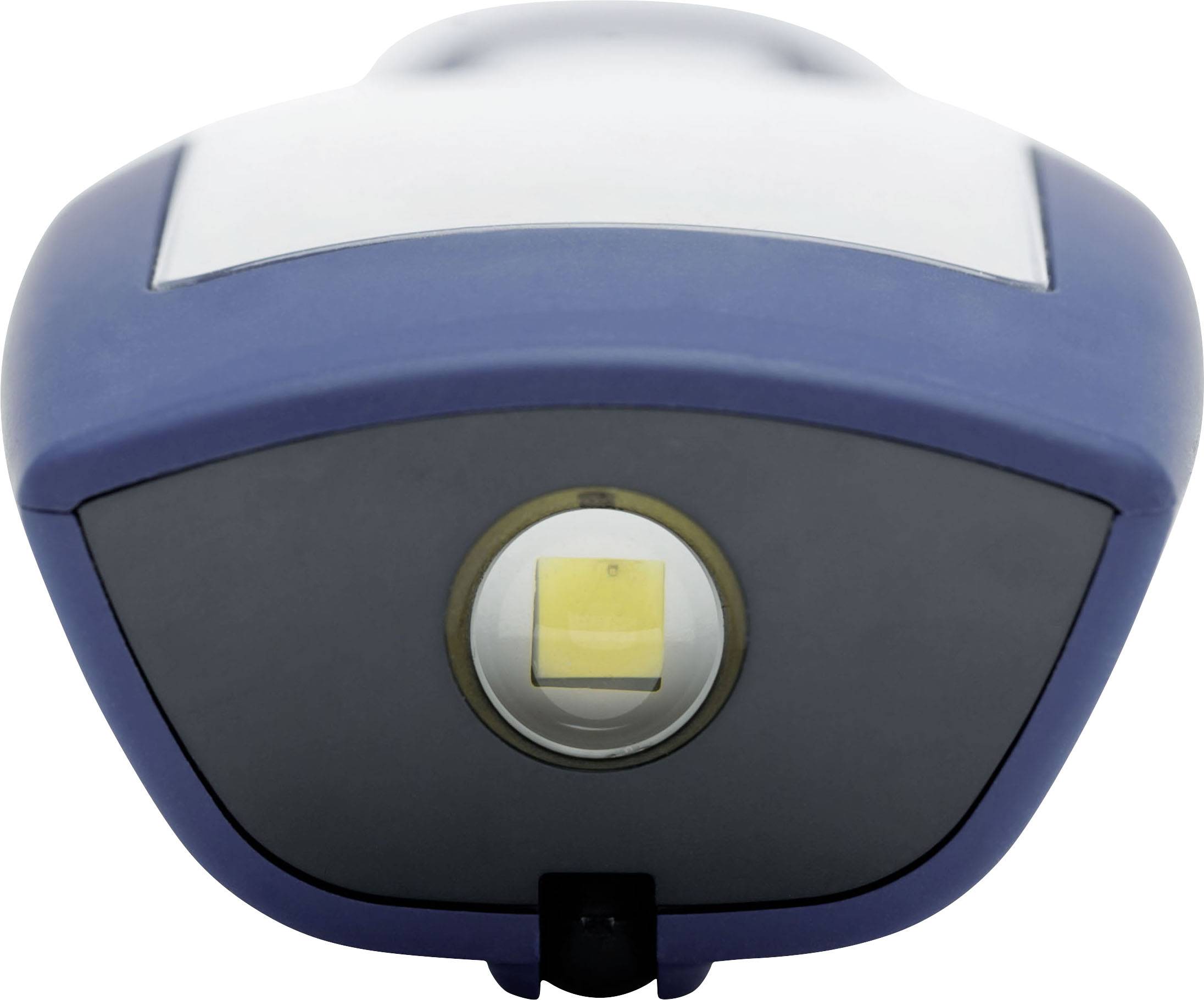 Un scanner bleu avec zone de numérisation éclairée, idéal pour la numérisation de documents ou d'images.
