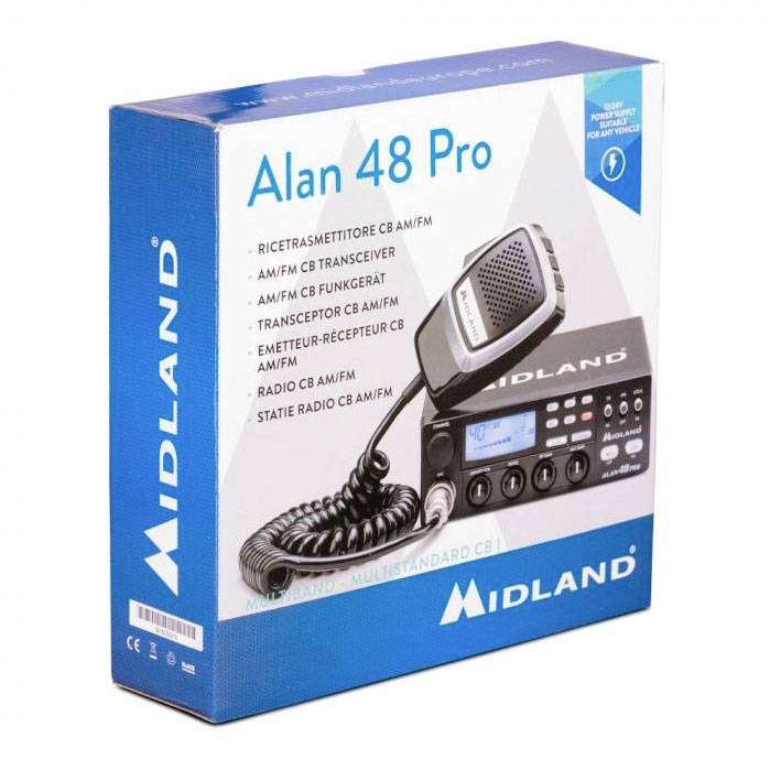 Midland Alan 48 Pro C422.16 Emetteur-récepteur CB