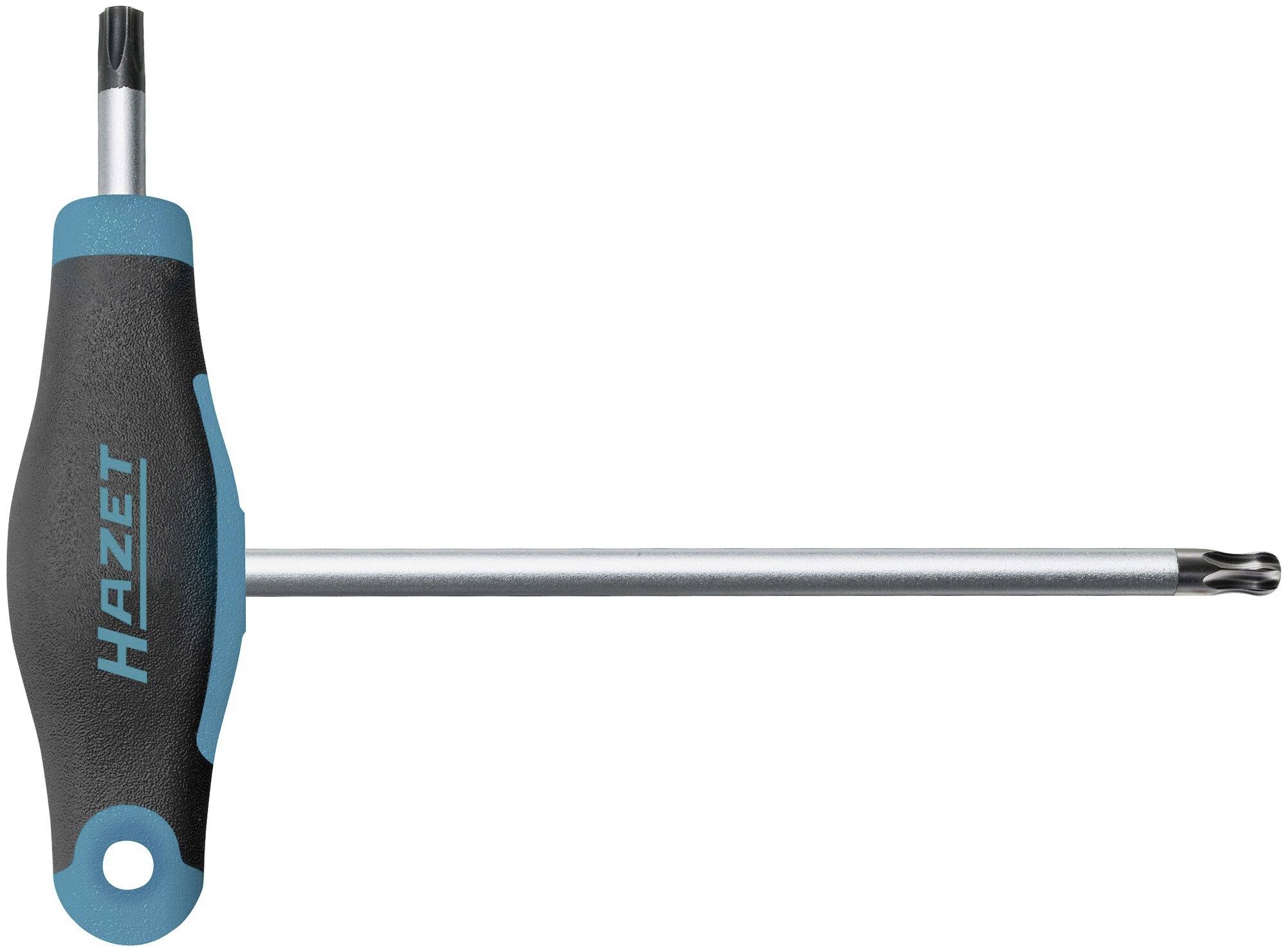 Tournevis en T avec poignée ergonomique et marquage 'Hazet', adapté pour les vis Torx.