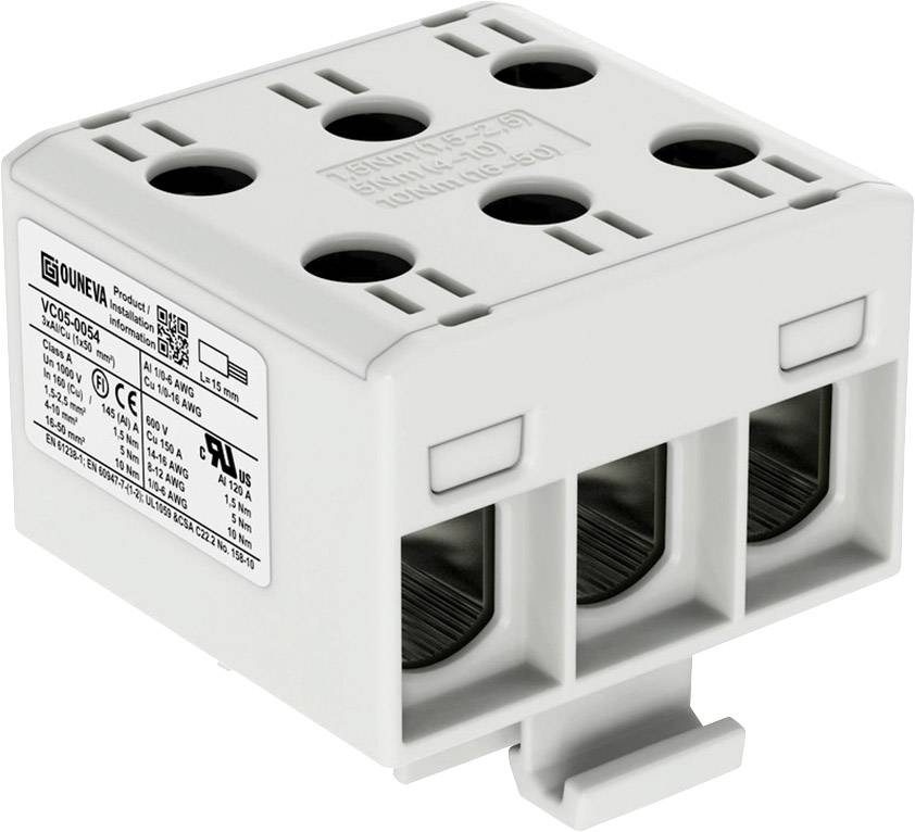 Ouneva Group VC05-0054 Bloc de distribution raccord à vis gris 1 pc(s)