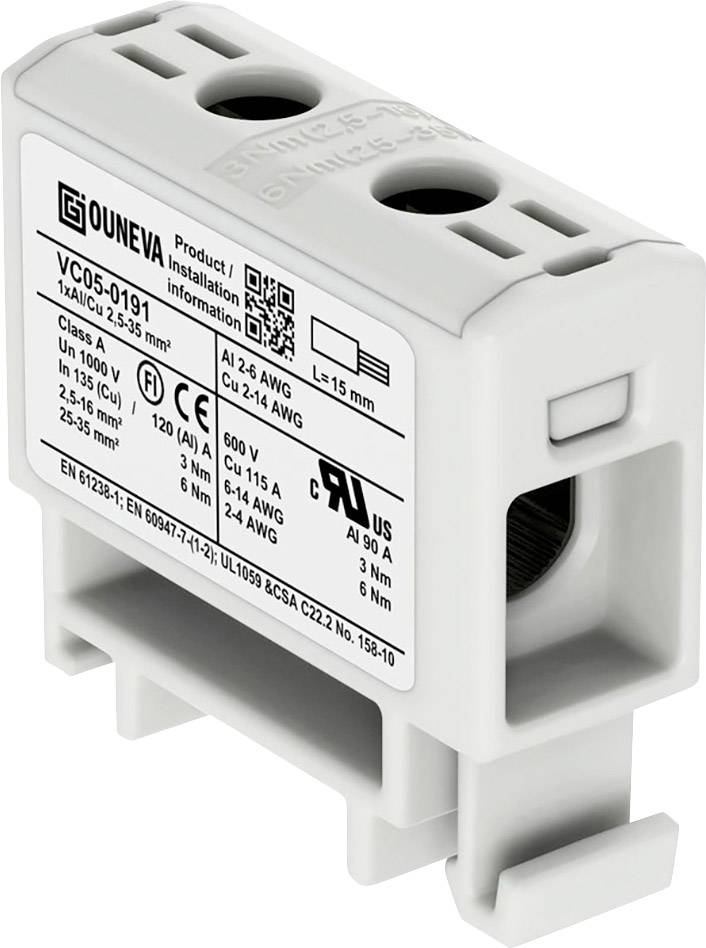 Ouneva Group VC05-0191 Bloc de distribution raccord à vis gris 1 pc(s)