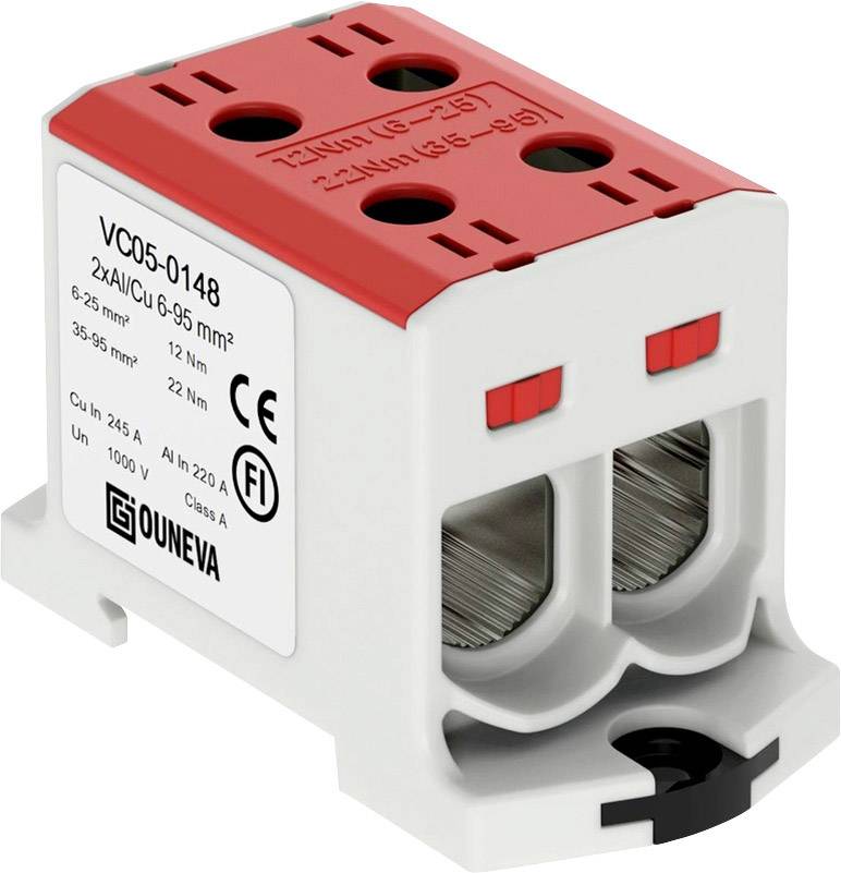 Ouneva Group VC05-0148 Bloc de distribution raccord à vis rouge 1 pc(s)
