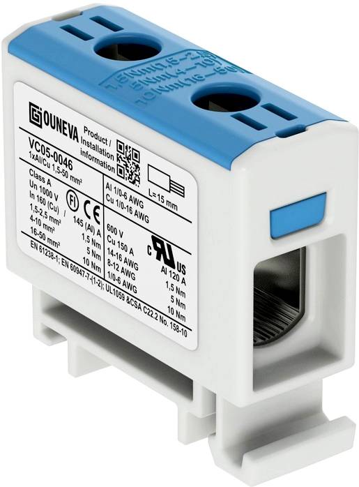 Ouneva Group VC05-0046 Bloc de distribution raccord à vis bleu 1 pc(s)