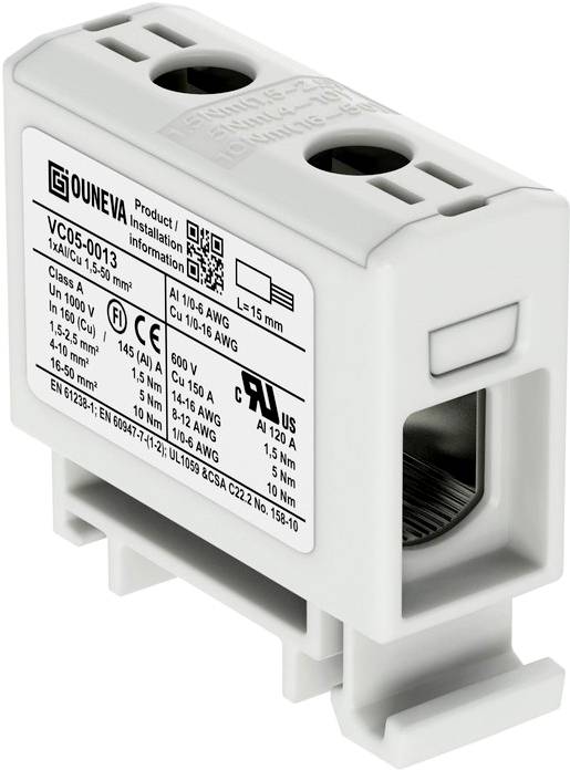 Ouneva Group VC05-0013 Bloc de distribution raccord à vis gris 1 pc(s)