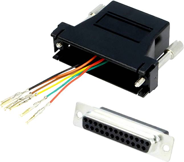 encitech DA25-SMJ8-K-RC Adaptateur SUB-D SUB-D femelle 25 pôles - RJ45 femelle 8P8C 1 pc(s)