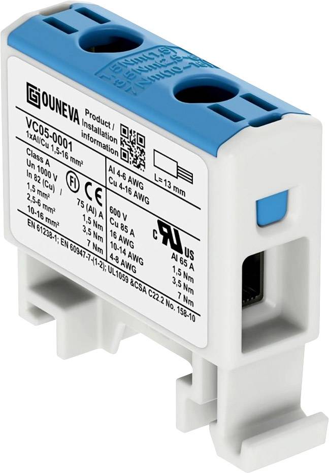 Ouneva Group VC05-0001 Bloc de distribution raccord à vis bleu 1 pc(s)