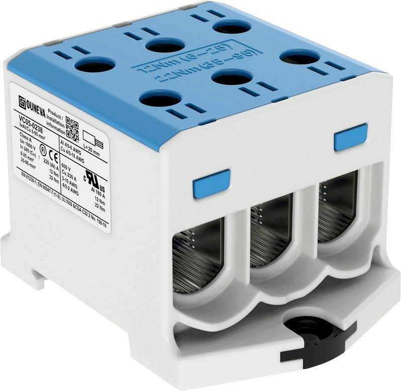 Ouneva Group VC05-0238 Bloc de distribution raccord à vis bleu 1 pc(s)