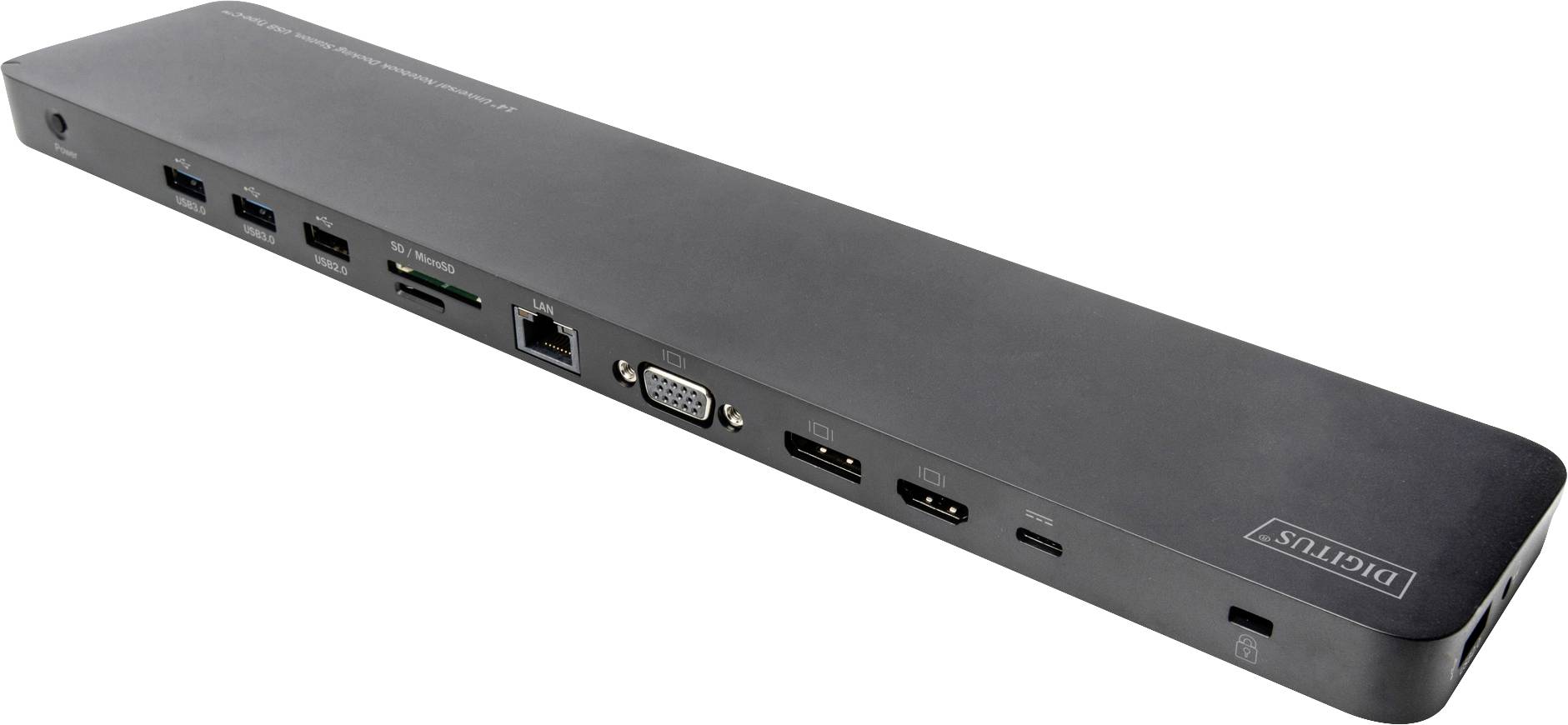 Digitus Station d'accueil USB-C® DA-70868 Convient pour les marques: universel avec fonction de chargement