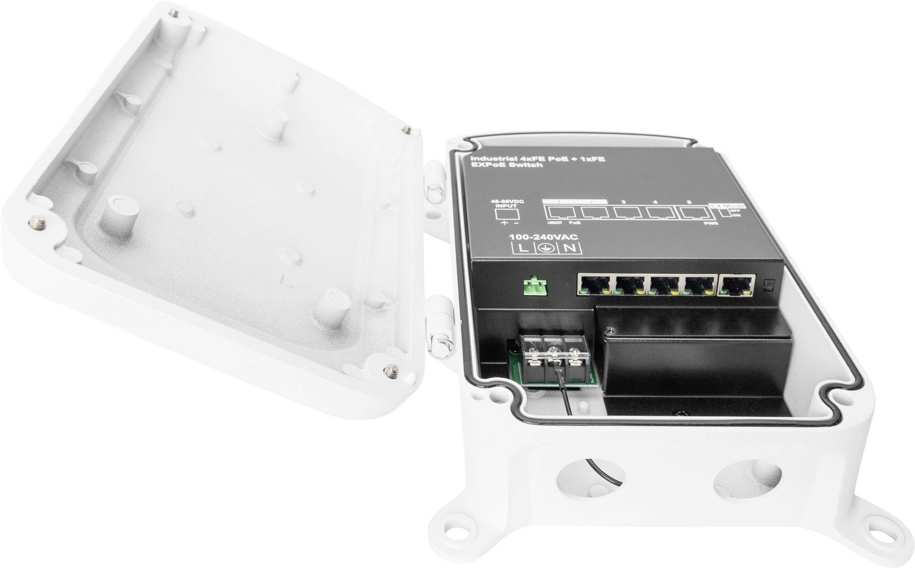 Switch réseau RJ45 Digitus DN-95345 4+1 ports 10 / 100 MBit/s