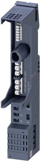 Un composant électronique sombre avec plusieurs connexions et un logement, probablement partie intégrante d'un système ou d'un module de contrôle plus important.