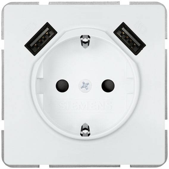 Siemens Insert Prise de courant Delta blanc 5UB18700TW01