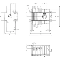 Sectionneur à coupure en charge 100 A 3 inverseurs (RT) Siemens 3KD30342ME400 Sectionneur à coupure en charge 100 A 3 inverseurs (RT) Siemens 3KD30342ME400