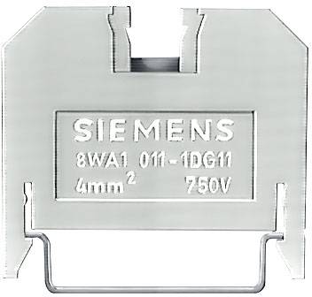 Siemens 8WA10111BG22 Borne de passage raccord à vis orange 50 pc(s)