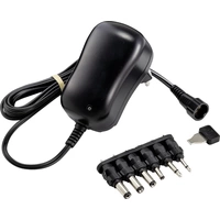 VOLTCRAFT VC-11320925 Bloc d'alimentation réglable 3 V/DC, 4.5 V, 5 V/DC, 6 V/DC, 7.5 V/DC, 9 V/DC, 12 V/DC 1 A 12 W VOLTCRAFT VC-11320925 Bloc d'alimentation réglable 3 V/DC, 4.5 V, 5 V/DC, 6 V/DC, 7.5 V/DC, 9 V/DC, 12 V/DC 1 A 12 W
