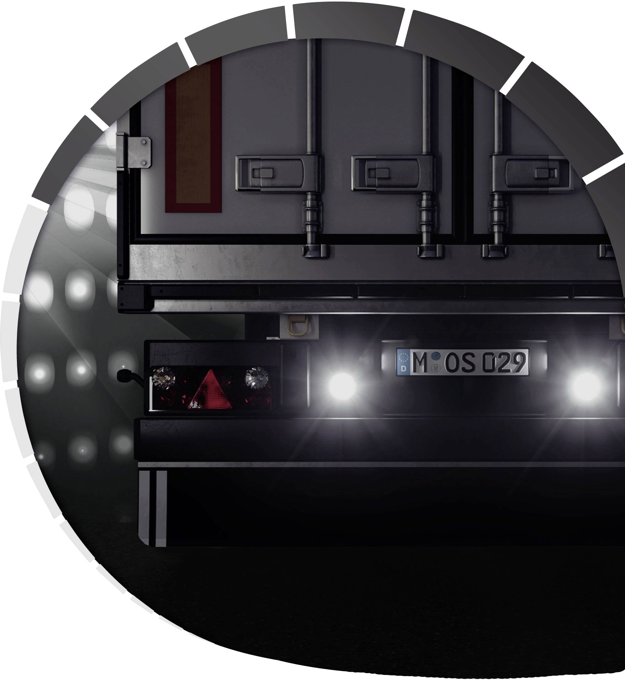 OSRAM Phare de recul 12 V, 24 V LEDriving Reversing VX 120R-WD, runder LED Rückfahrscheinwerfer LEDDL108-WD éclairage à large