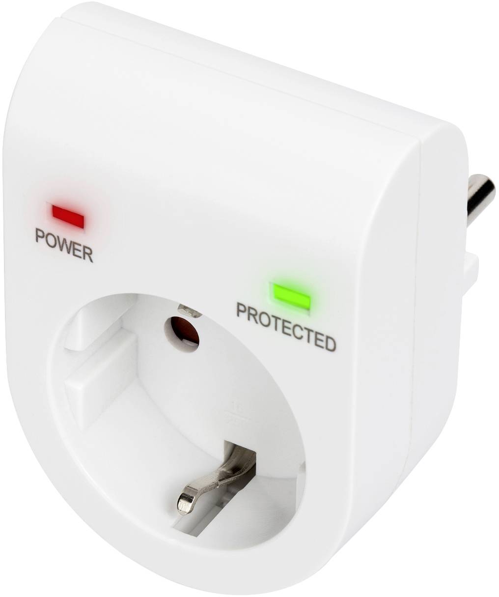 Digitus DN-95400 Prise intermédiaire de protection contre les surtensions Protection anti-surtension pour: prises 13.5 kA 1 pc(s)