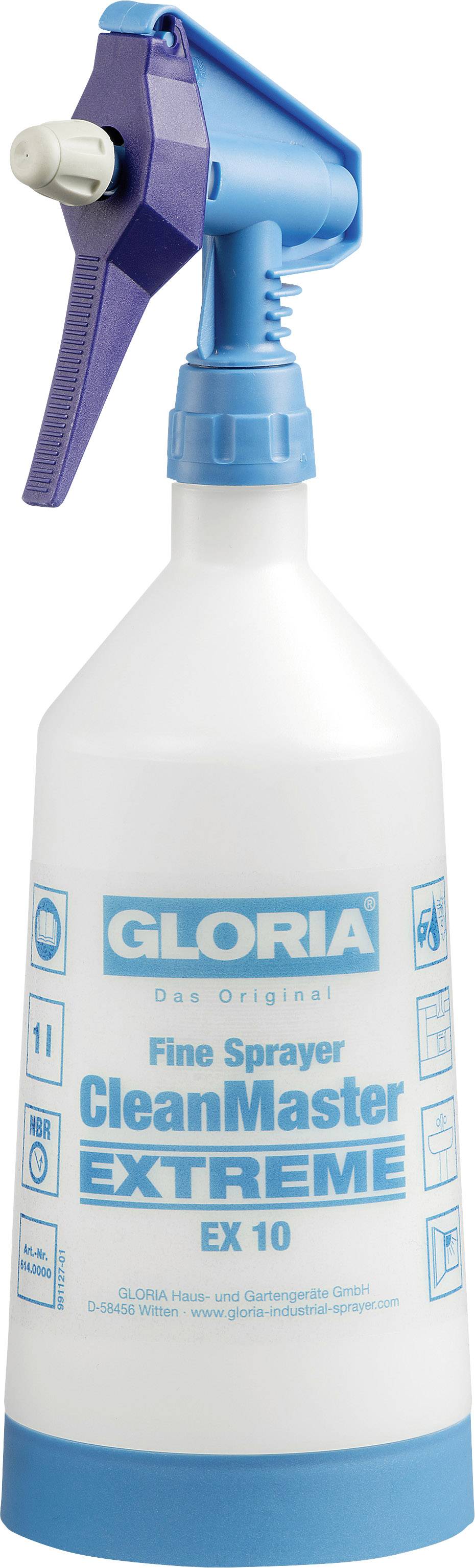 Gloria Haus und Garten 000614.0000 CleanMaster EXTREME EX 10 Pulvérisateur pour l'industrie 1 l gris, bleu