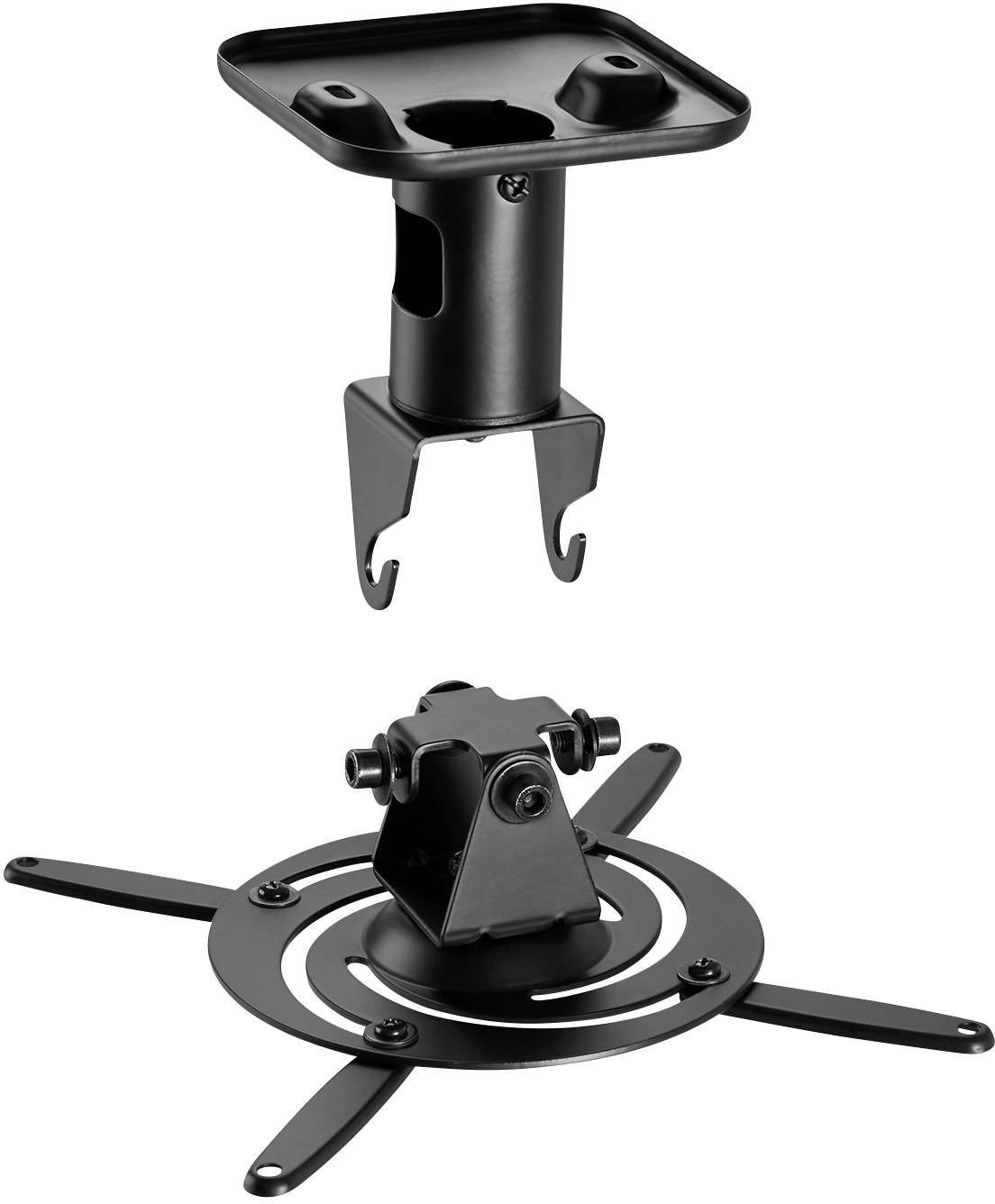 My Wall H 16-1 ESL Support plafond pour projecteur rotatif, inclinable, mobile noir