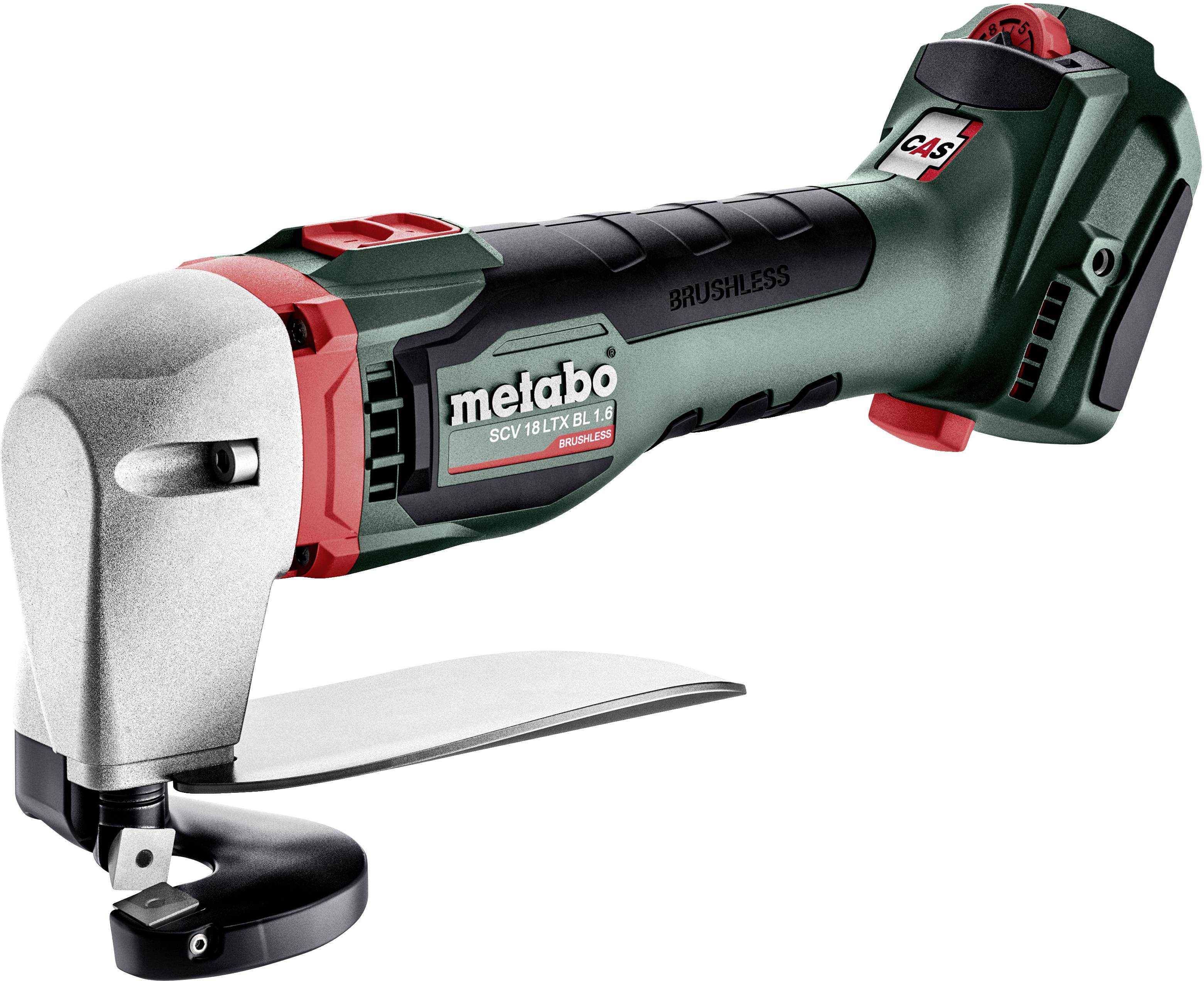 Metabo Cisaille à tôle sans fil 601615840 SCV 18 LTX BL 1.6 Metaloc sans batterie, sans chargeur, + mallette