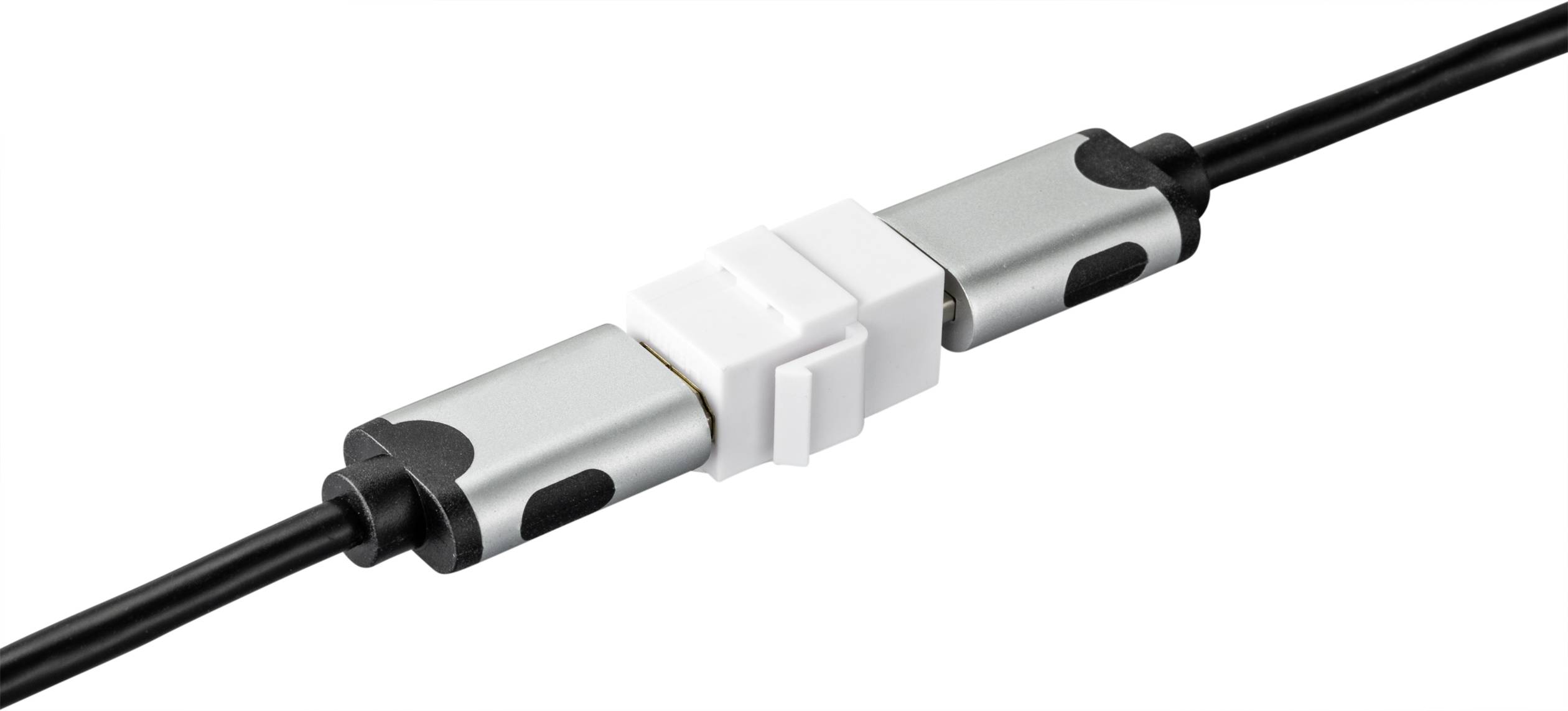 Un connecteur magnétique relie deux extrémités de câble de manière sûre et fiable.