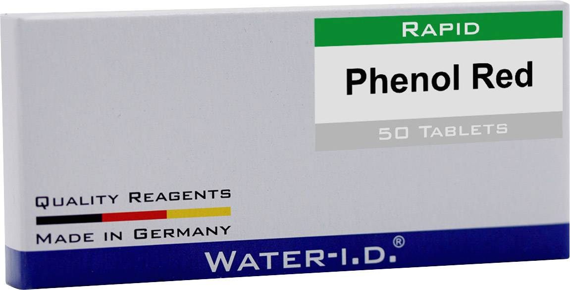 Water ID 50 Tabletten Phenol Rot für FlexiTester Tablettes