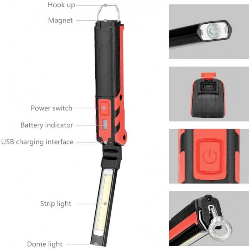 Velamp IR439 Kubrik LED Lampe de travail à batterie 3 W