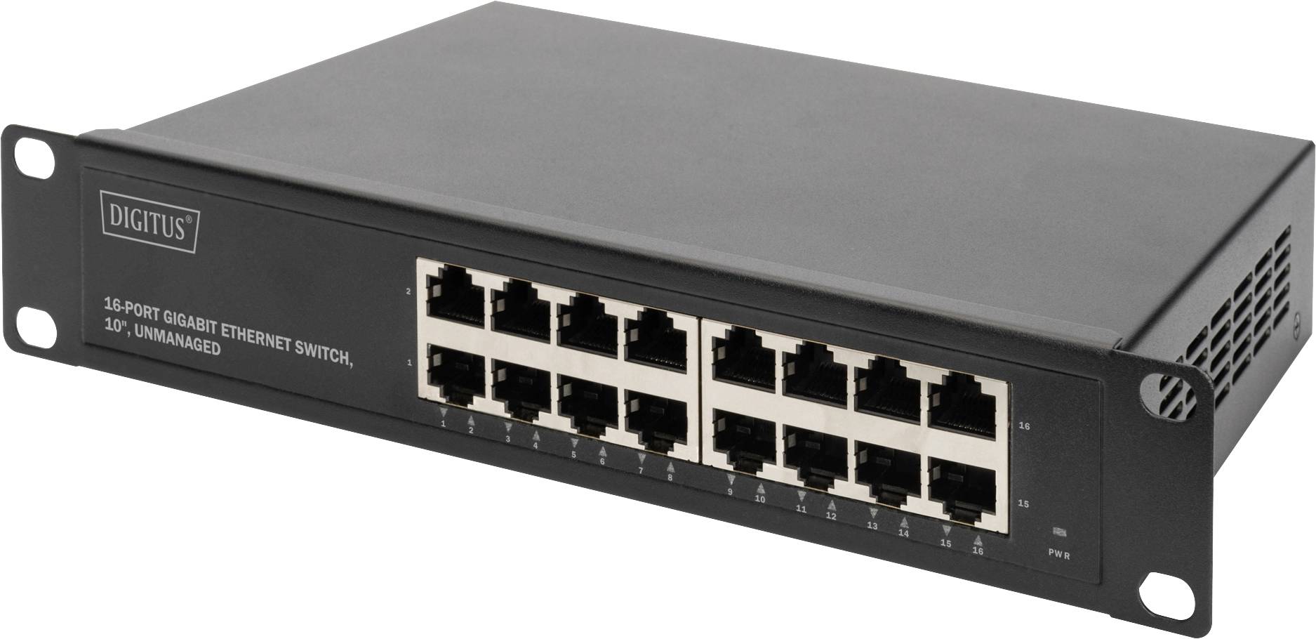 Commutateur Ethernet Gigabit 16 ports, 19