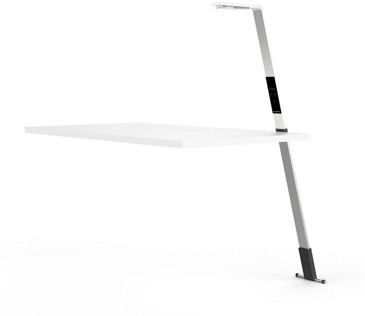 Luctra FLEX 923123 Lampe LED sur pied blanc chaud, blanc froid aluminium