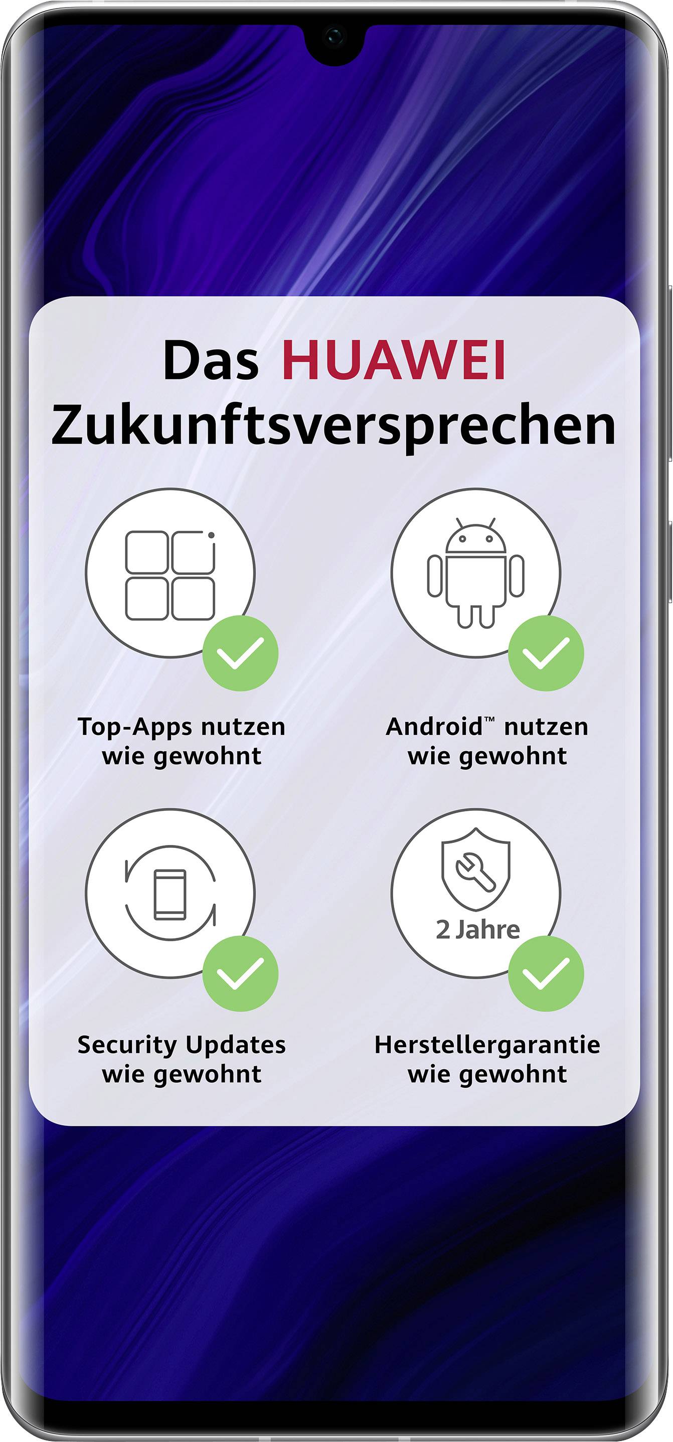 HUAWEIP30 Pro New Edition;Smartphone double SIM 4G256 GB;6.47 pouces;16.4 cm() double SIMAndroid™ 10argent, gel