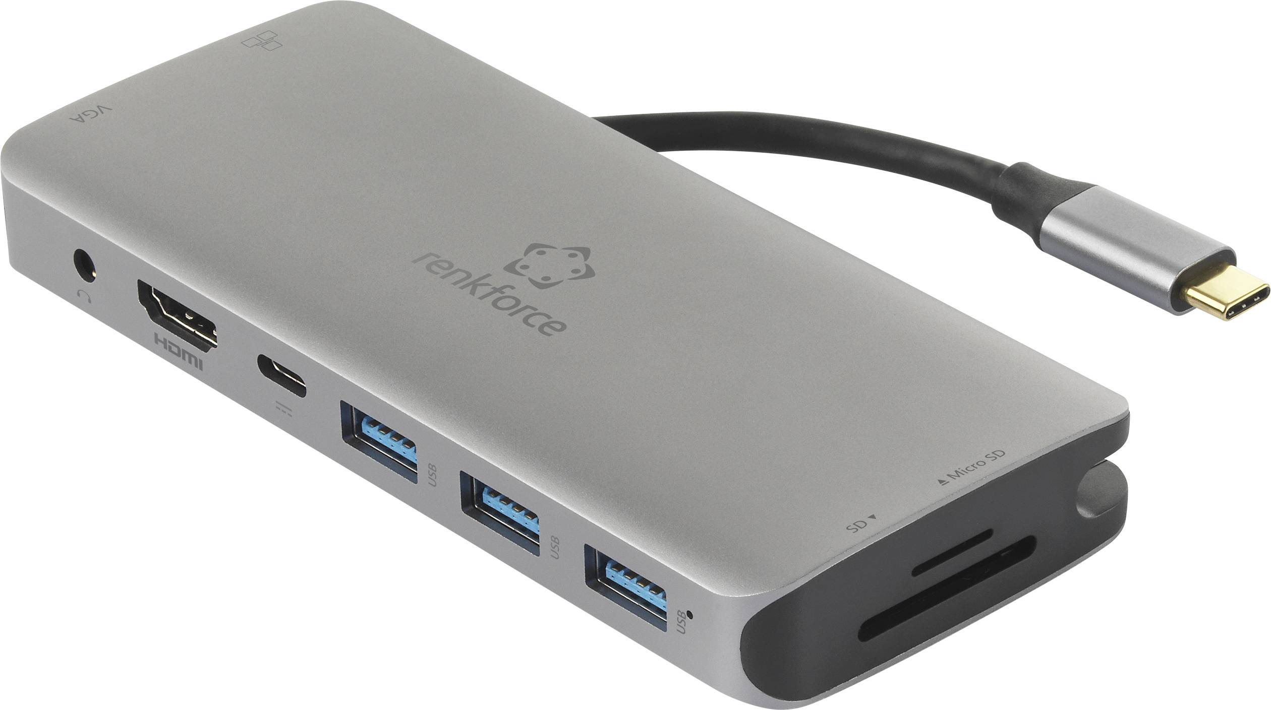 Station d'accueil pour PC portable USB-C® Renkforce RF-4533846 Adapté aux marques (stations d'accueil pour ordinateurs