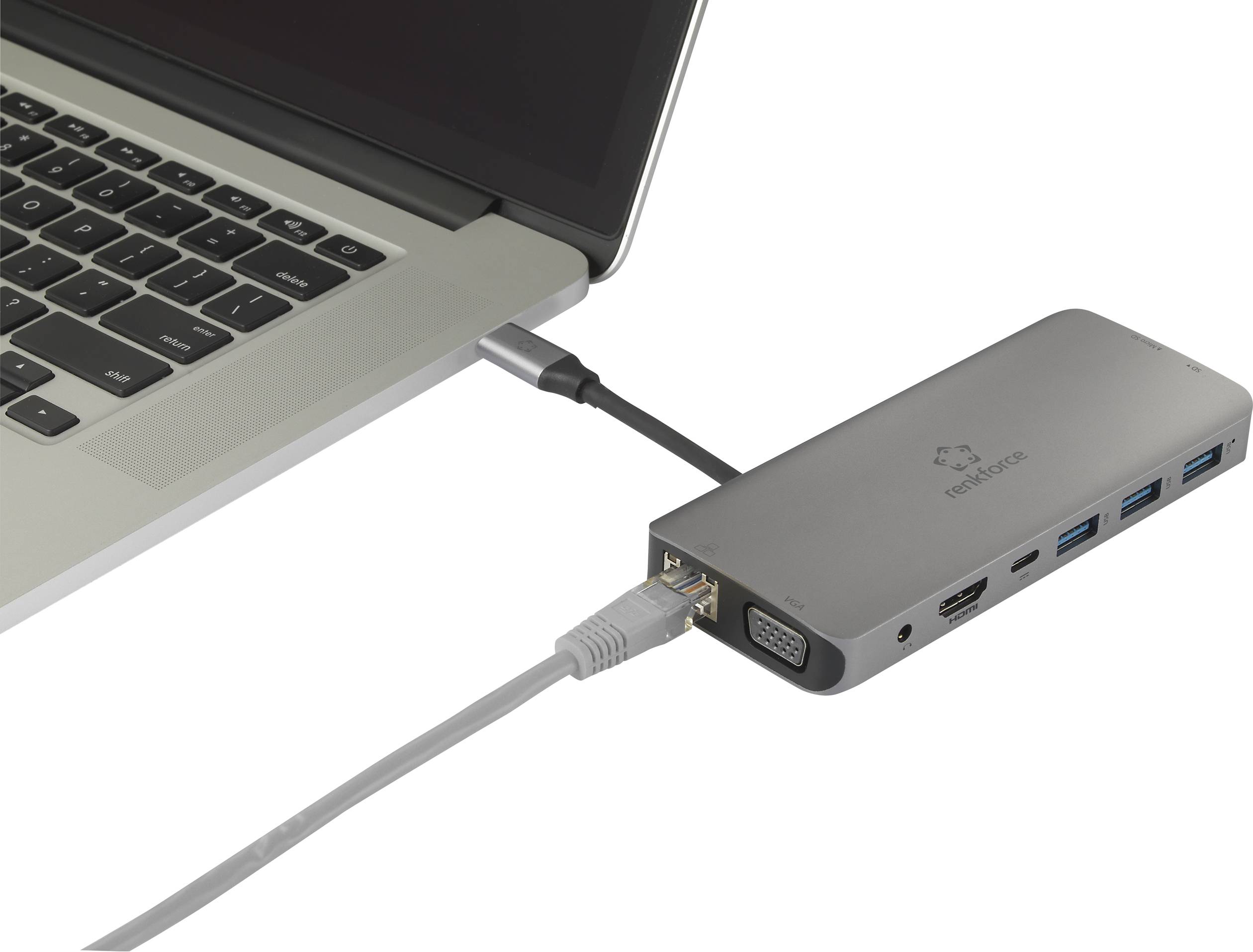 Station d'accueil pour PC portable USB-C® Renkforce RF-4533846 Adapté aux marques (stations d'accueil pour ordinateurs