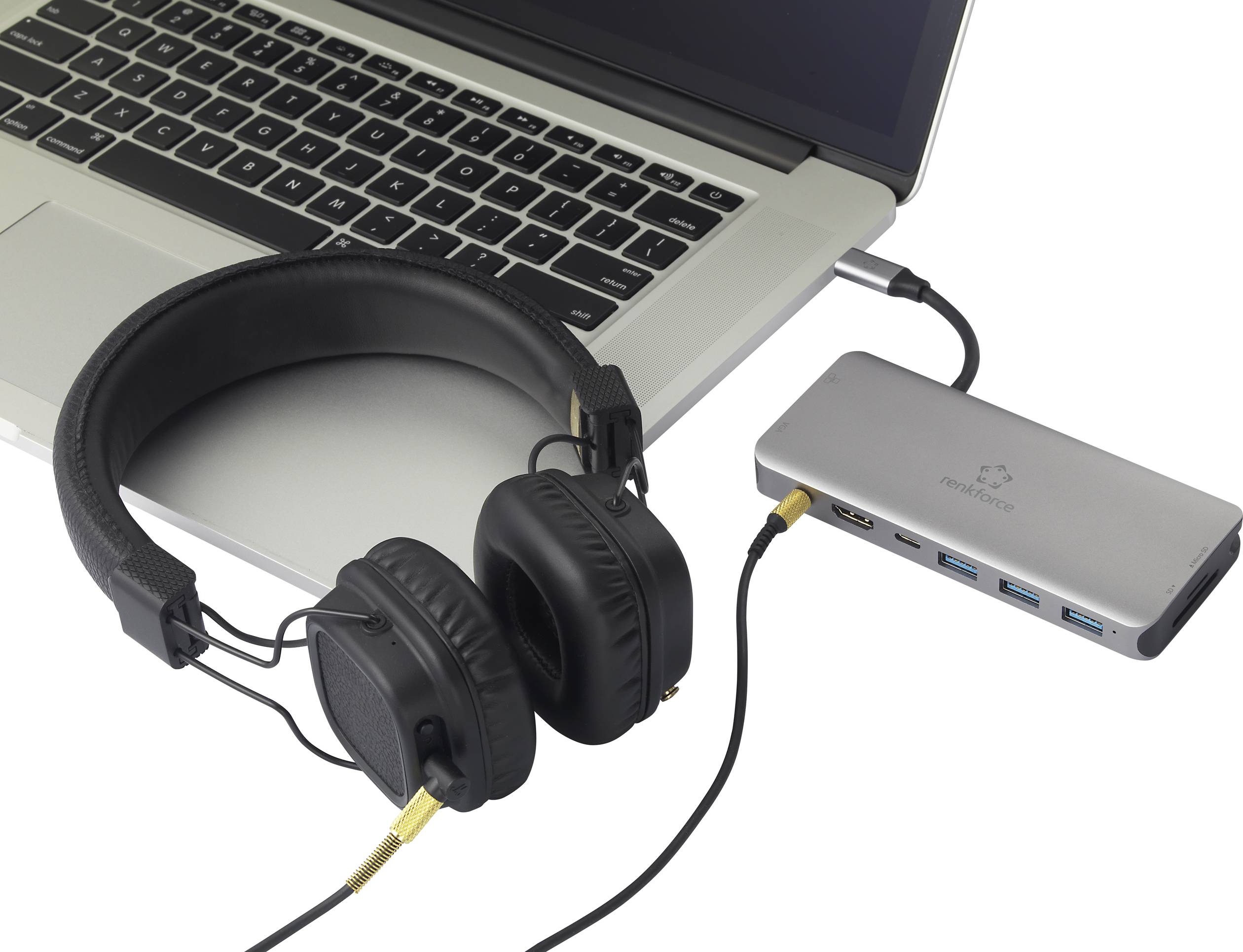 Station d'accueil pour PC portable USB-C® Renkforce RF-4533846 Adapté aux marques (stations d'accueil pour ordinateurs