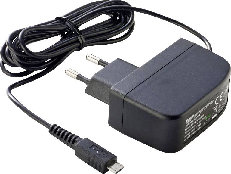 Dehner Elektronik SYS 1638-0605-W2E micro USB Bloc d'alimentation à tension fixe 5 V/DC 1.2 A 6 W stabilisé
