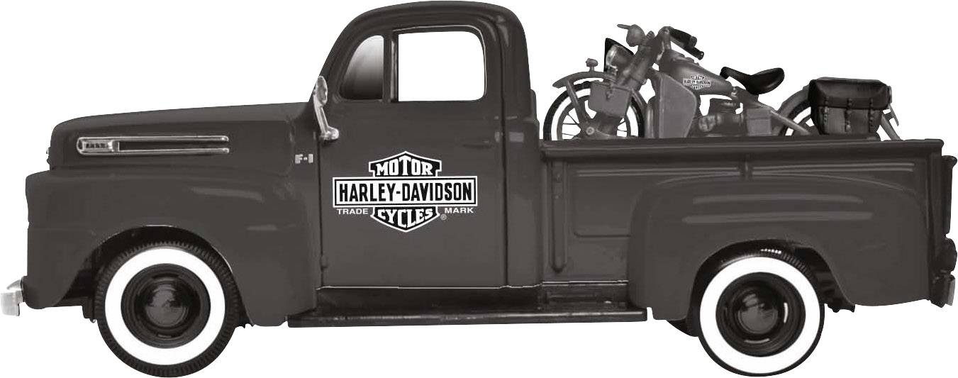 Maisto Ford F1 ´48 & Harley-Davidson WLA Flathead '42 1:24 Modèle réduit de voiture