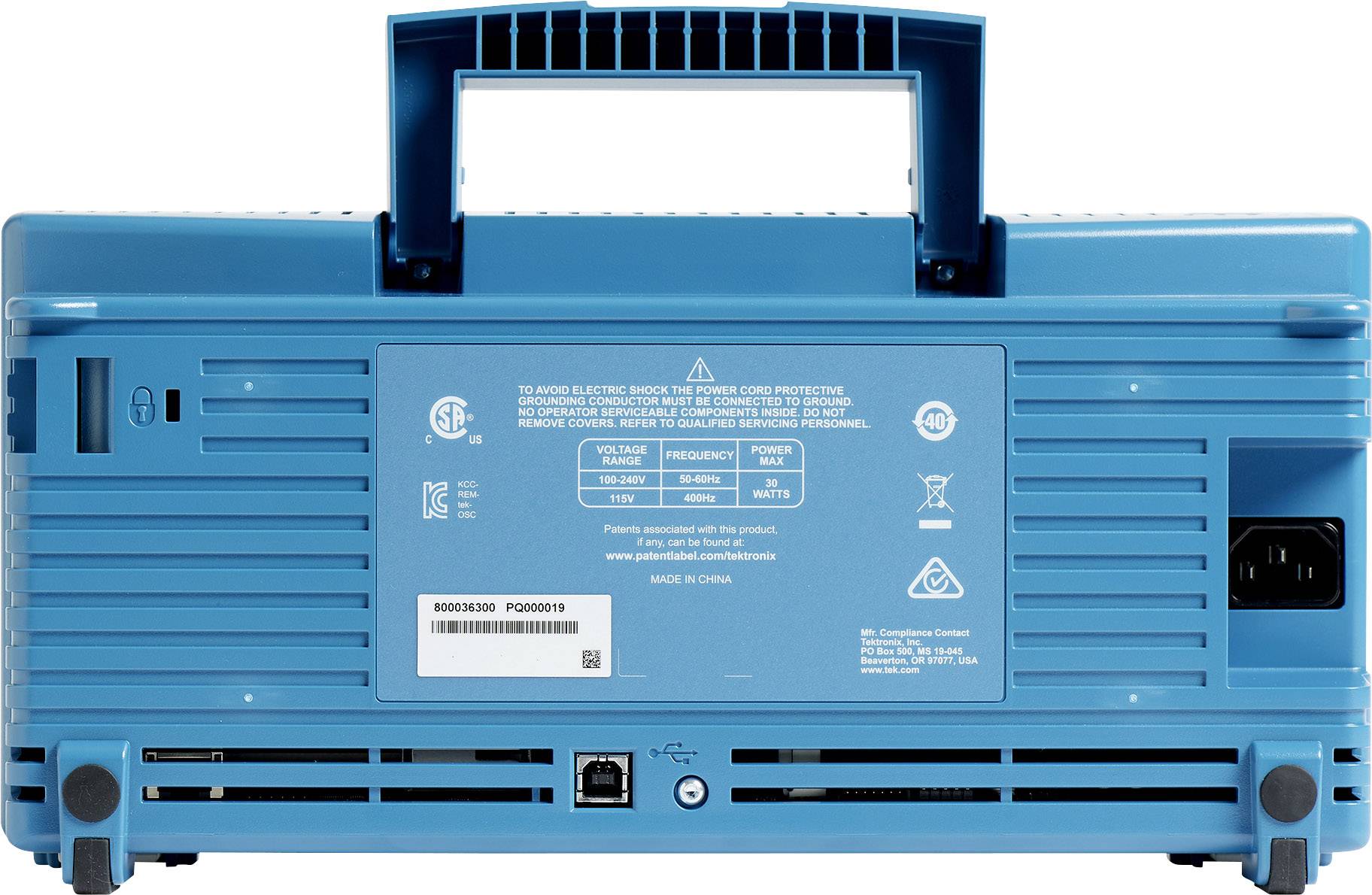 Oscilloscope numérique Tektronix TBS1072C 70 MHz 1 Géch/s 20 kpts 8 bits