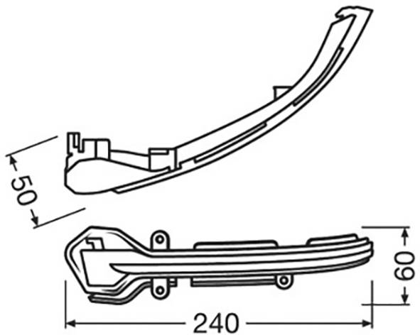 OSRAM LEDDMI 5F0 WT S LEDriving® White Edition Clignotant de rétroviseur SEAT N/A