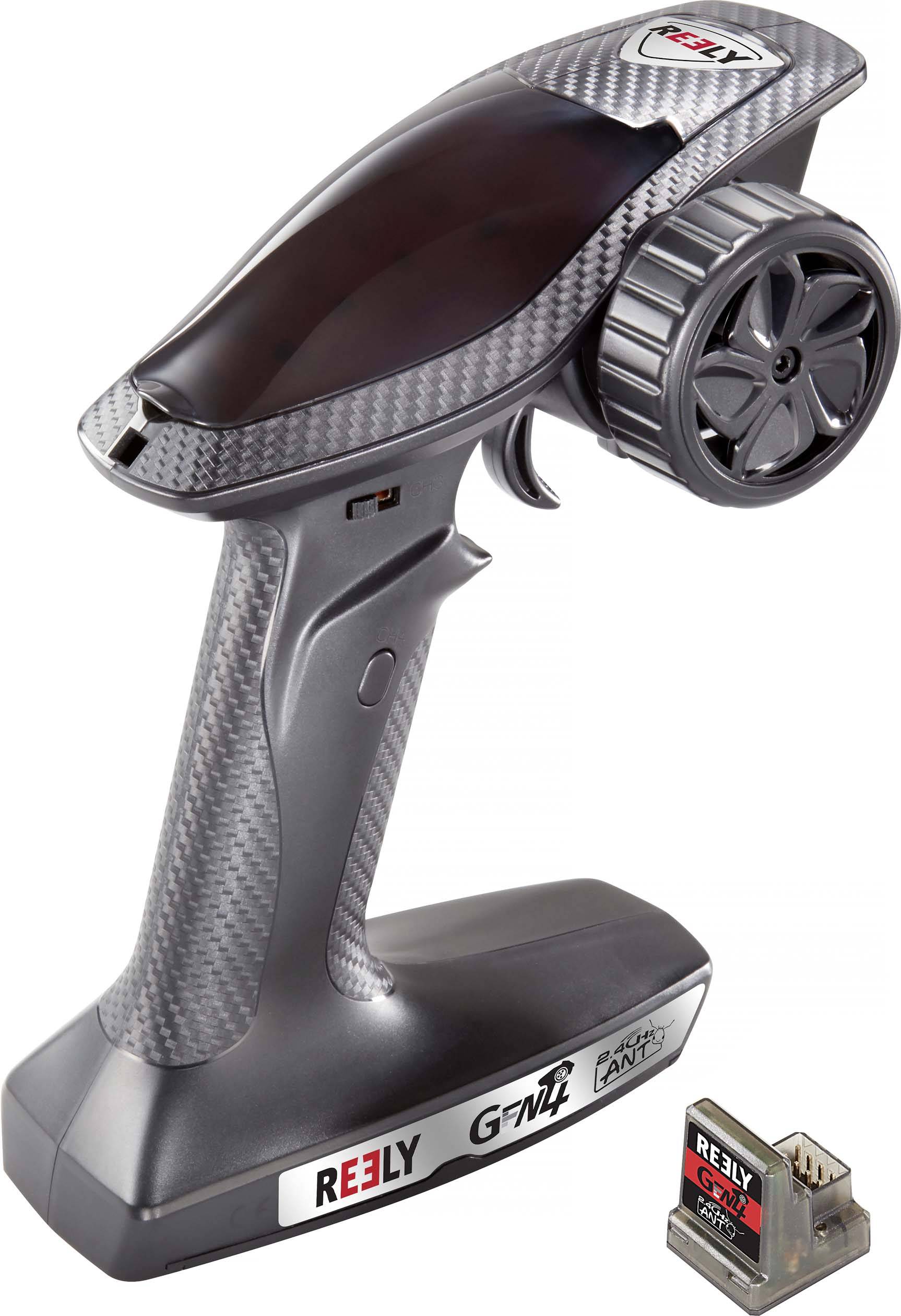 Reely Gen4 Radiocommande à poignée pistolet 2,4 GHz Nombre de canaux: 4 avec récepteur
