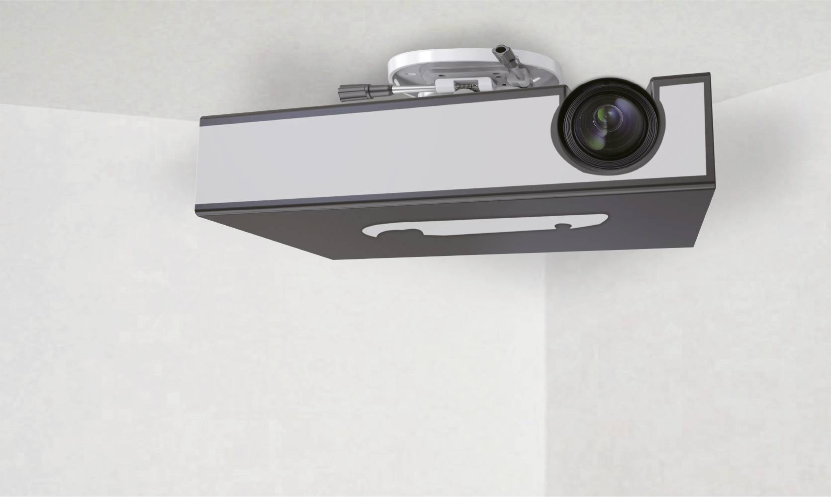 My Wall H 16 WL Support plafond pour projecteur support de plafond blanc