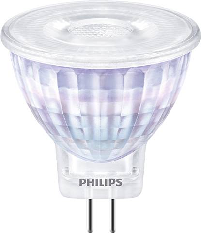 Philips LED 77405900 LED CEE F (A - G) GU4 réflecteur 2.3 W = 20 W blanc chaud (Ø x L) 3.55 cm x 3.95 cm 1 pc(s)