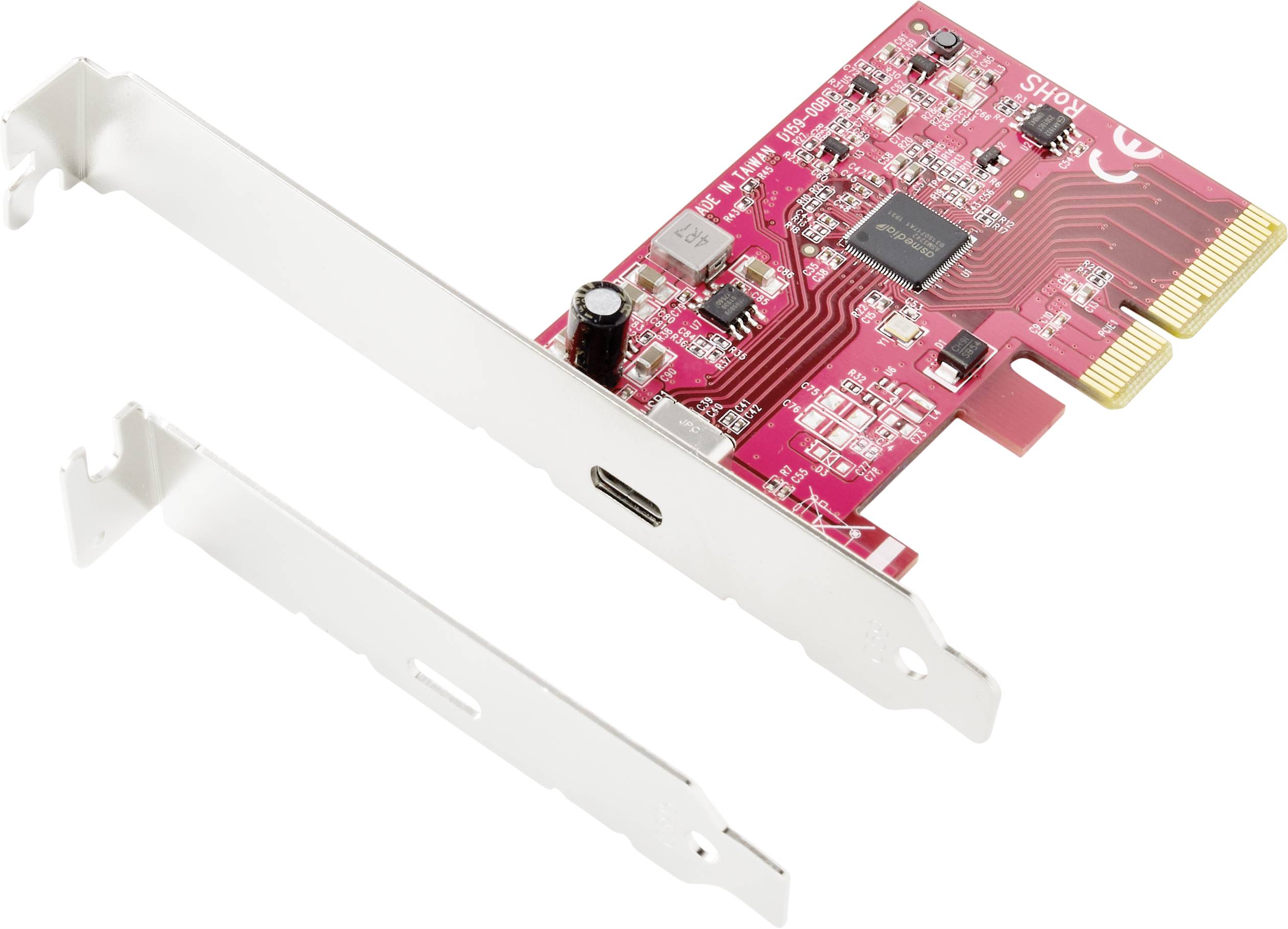 Renkforce 1 port Carte contrôleur USB 3.2 Gen 2x2 USB-C® USB 3.2 (Gen 2) PCIe x4