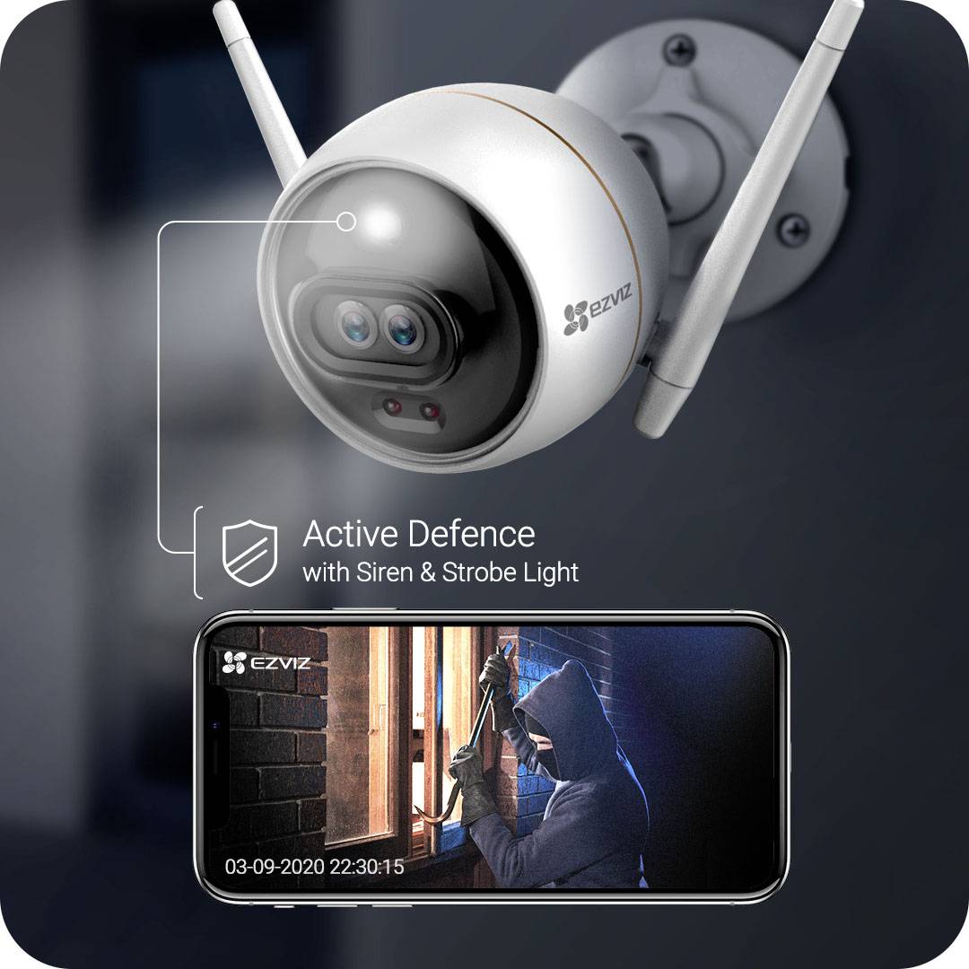 Caméra de surveillance ezviz CS-CV310 C0-6B22WF-D1Y0 ezvc3x Wi-Fi IP 1920 x 1080 pixels