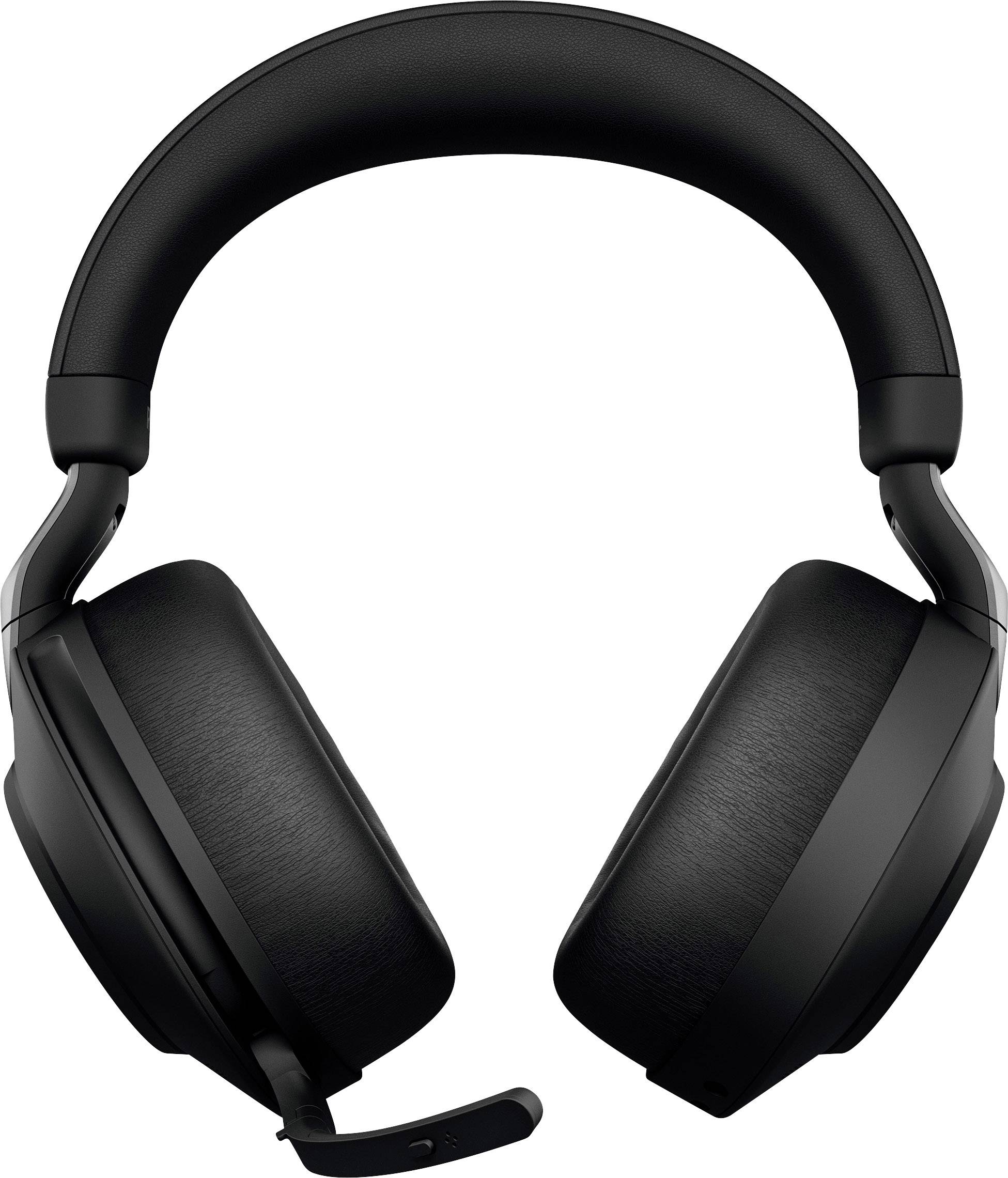 Casque audio noir Over-Ear avec microphone intégré, adapté pour le gaming ou l'écoute de musique.